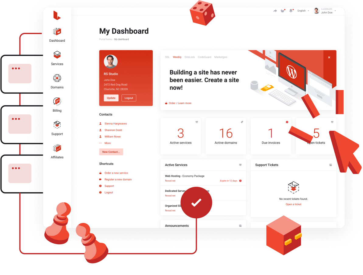 Powerful control panel for easy Game Server management